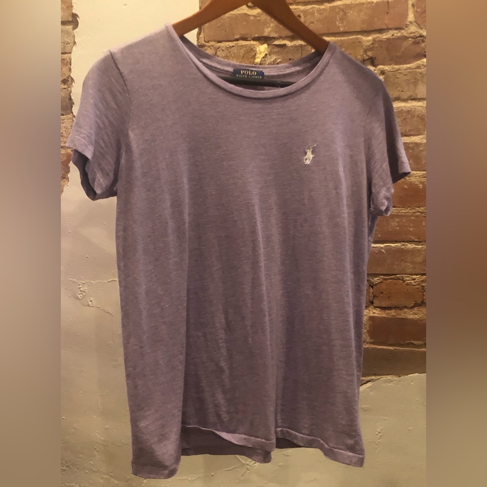Lavender Ralph Lauren Polo Shirt White Logo Never Worn